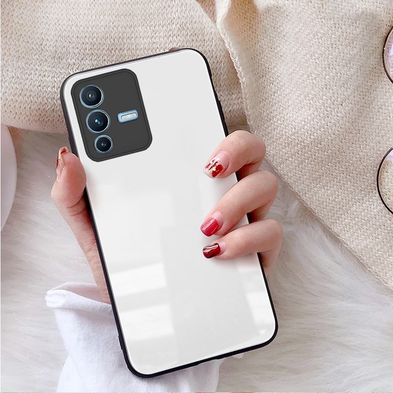 Ốp Lưng VIVO V23 5G Mặt kính gương sáng bóng cao cấp