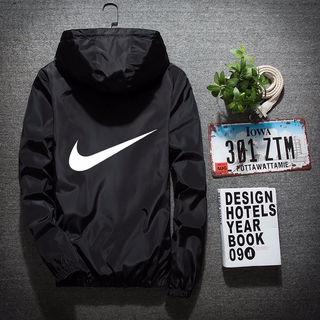 Áo Khoác Gió Thể Thao Nike Có Dây Kéo 6 Màu Cho Cặp Đôi Size S-7xl