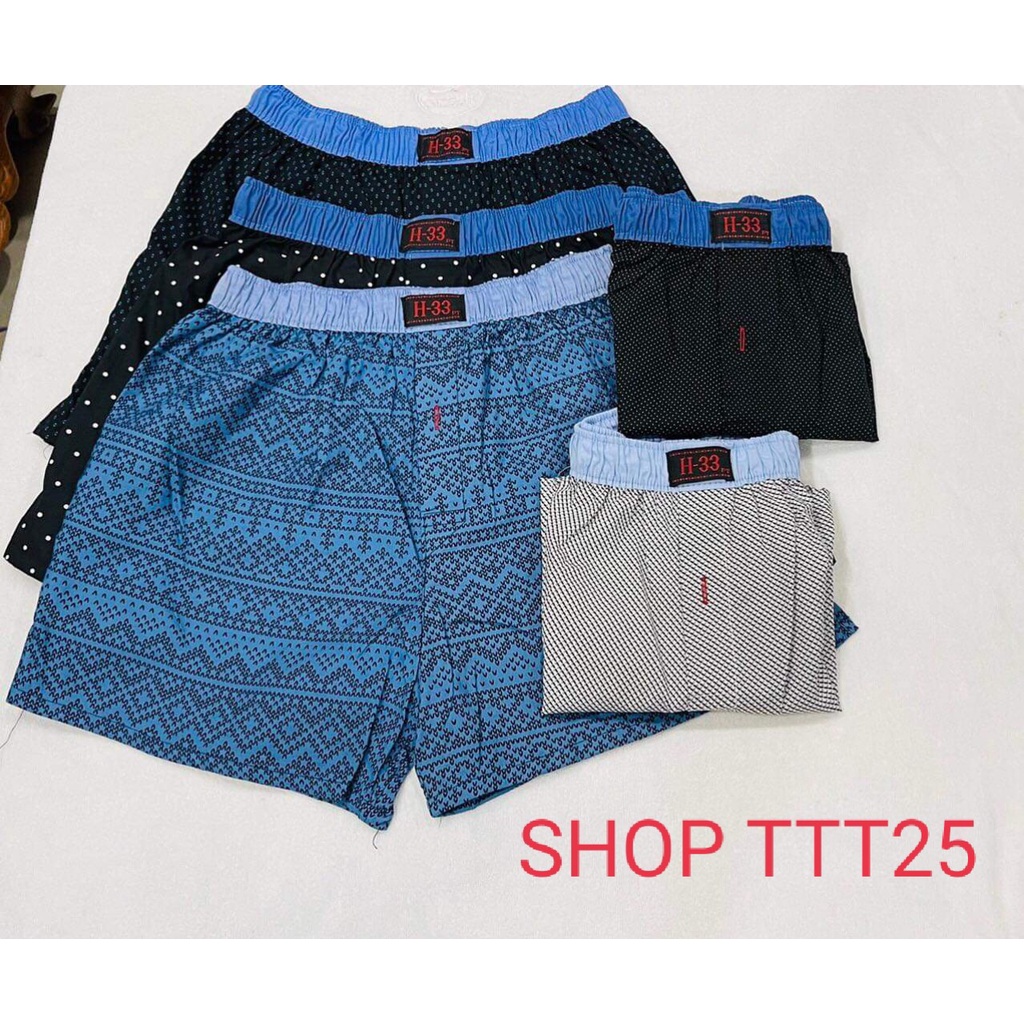 Quần ngủ nam H33 họa tiết chất liệu cotton thoải mái