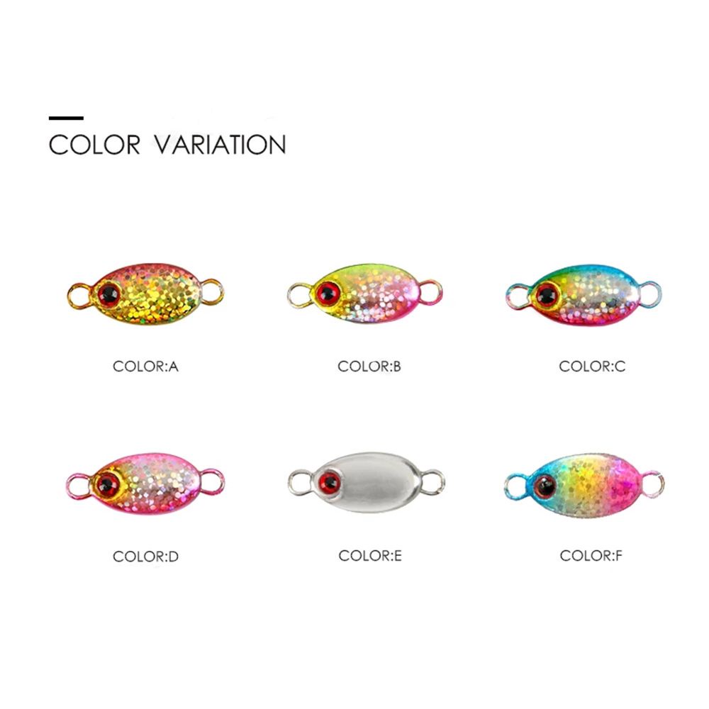 Mồi câu cá giả mini 2g 3g 5g bằng kim loại có móc câu