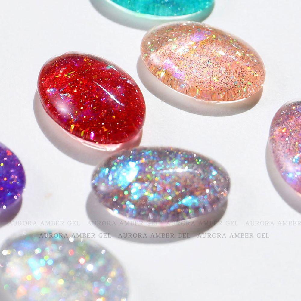 QQMALL Sơn Móng Tay Dạng Thạch Phối Kim Tuyến Lấp Lánh Thời Trang Cho Nữ