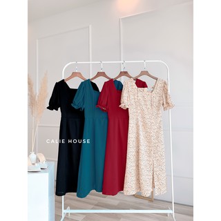 Váy xẻ tà basic thời trang nữ Calie House V222
