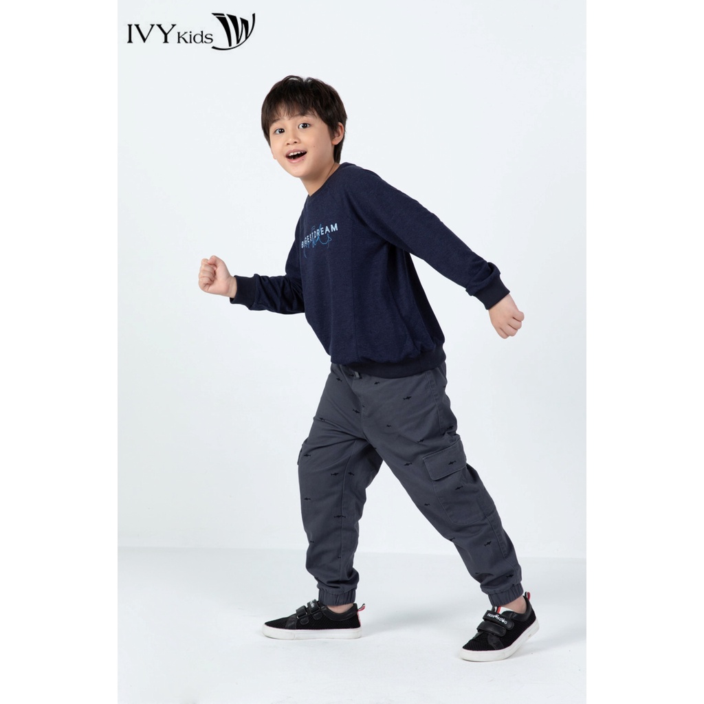 Áo thun dài tay Biggest Dream bé trai IVY moda MS 58K1384