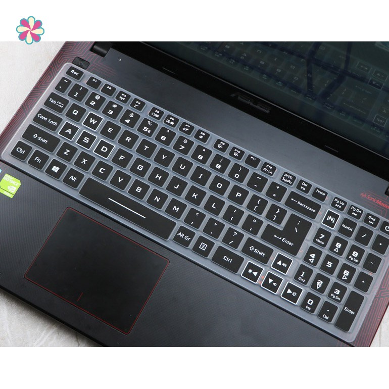Miếng silicone bảo vệ bàn phím laptop Acer Nitro 5 AN515-42 AN515 42 51 51ez 51by 791p 15.6 YUE