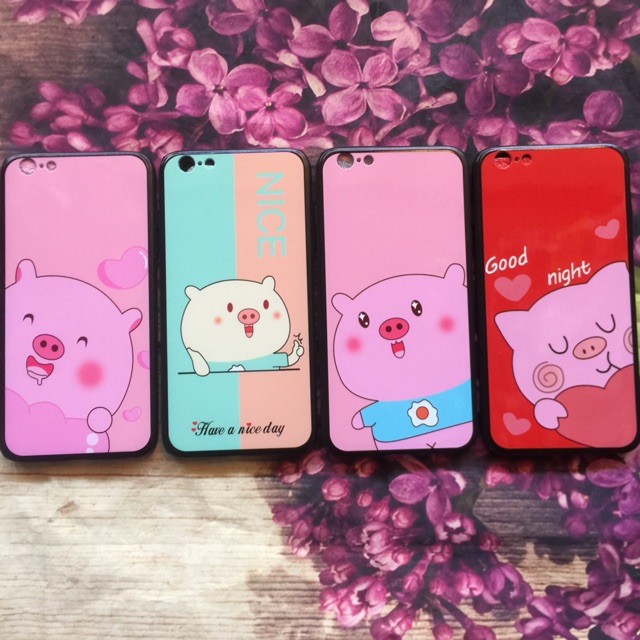 Ốp lưng iphone 6 plus /6S plus viền dẻo hoạ tiết full bóng 4D kute