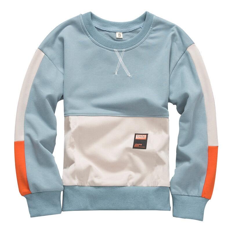 Áo Hoodie Cotton Tay Dài Thời Trang Xuân Thu Dành Cho Bé Trai 5-12 Tuổi