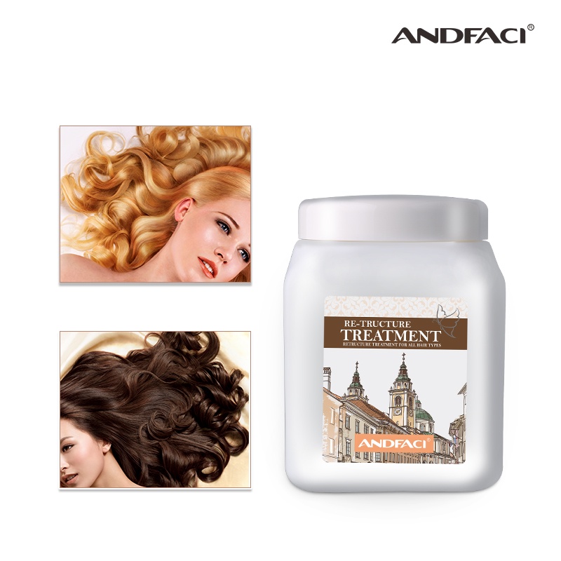 Kem ủ tóc, dầu hấp phục hồi siêu phân tử hương nước hoa Andfaci 600ML
