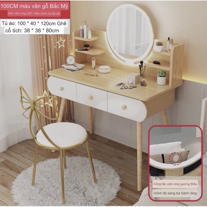 Bàn trang điểm phong cách hiện đại hàng có sẵn