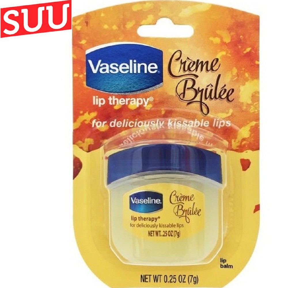 Dưỡng Môi Vaseline 7g Creme Brulee suu.shop cam kết 100% chính hãng