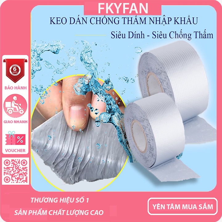 Băng keo siêu dính siêu chống thấm 5cmx5m-Băng Keo Chuyên Dụng Chống Thấm Công Nghệ Nhật Bản Băng Keo Siêu Dính Đa Năng