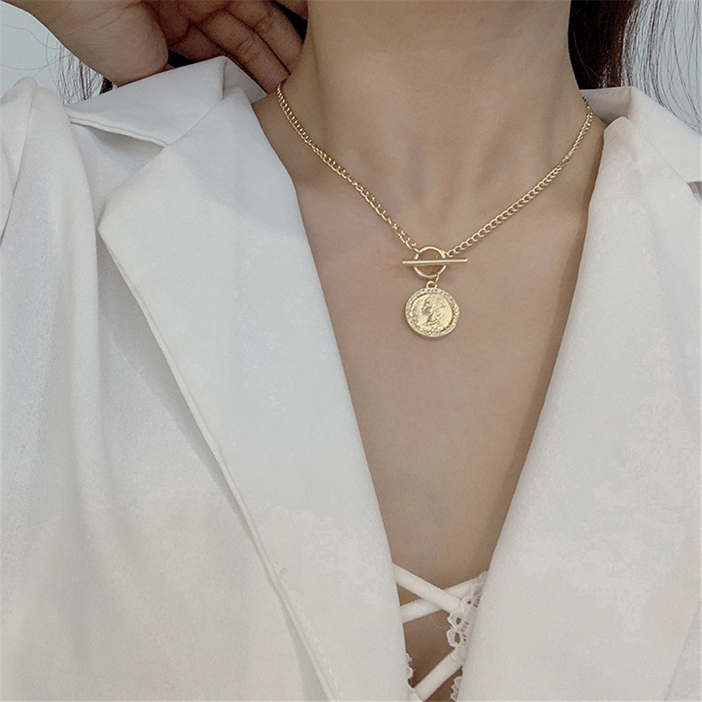 Dây Chuyền Hợp Kim Hình Đồng Xu Xinh Xắn