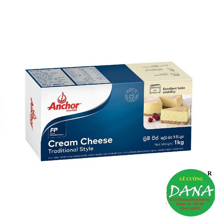 Phô mai cream cheese Anchor 1kg