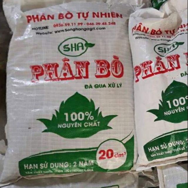 Combo 5 bao phân bò 20dm3 -phân hữu cơ