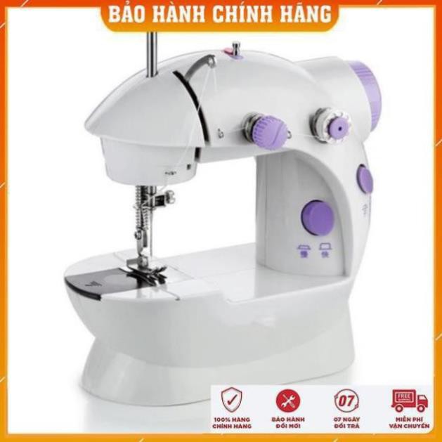 Máy Khâu Mini Gia Đình 2 Tốc Độ Có Đèn Led Cắt Chỉ