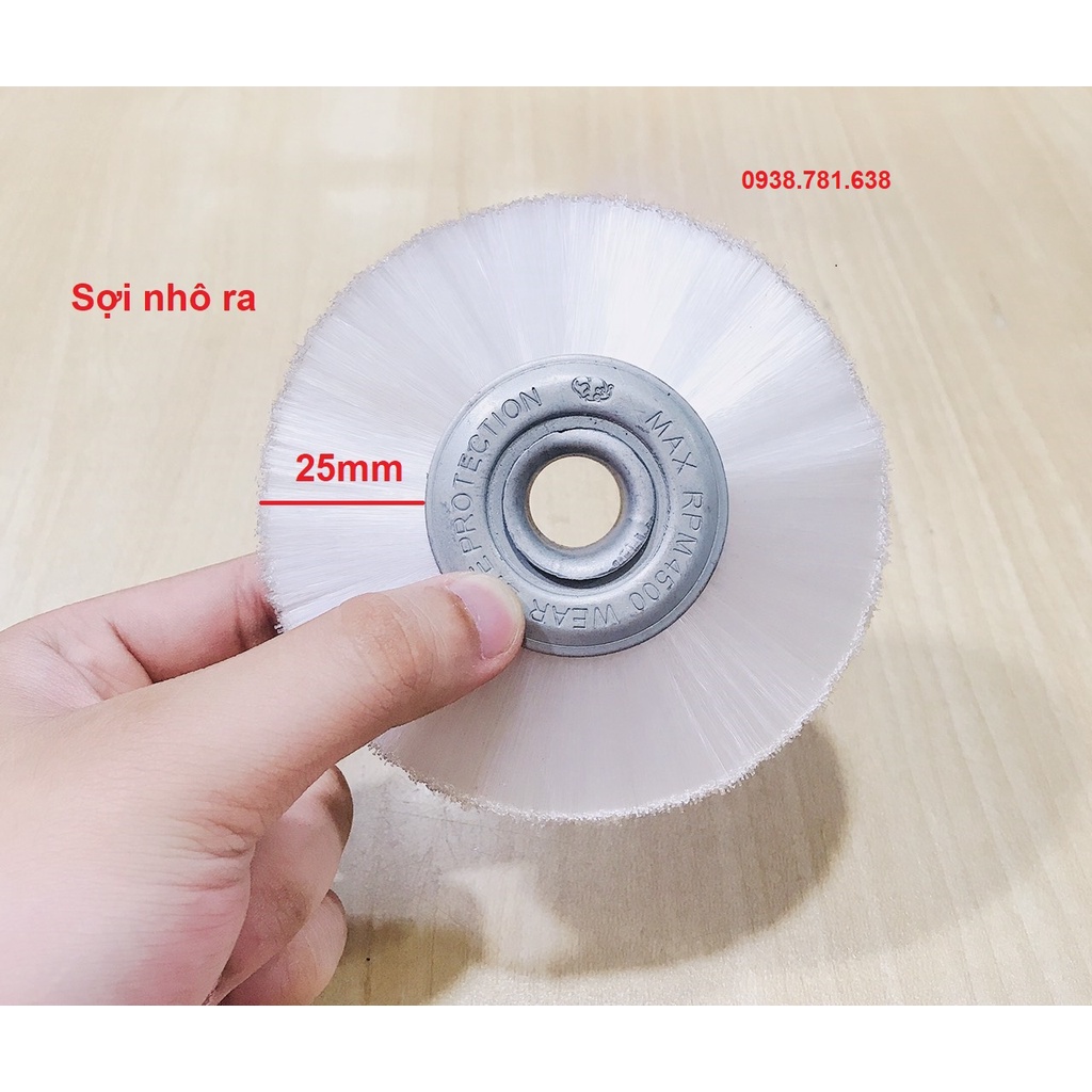 Bánh Cước Nylong Trắng 100X16X16