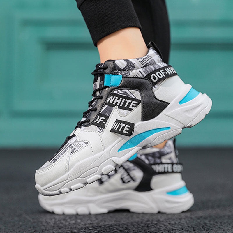 Giày Thể Thao Nam Cổ Cao Thời Trang Hàn Quốc Năng Động