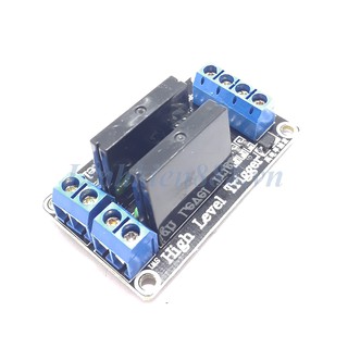 Module Relay Bán Dẫn Vào 24V Ra 250V 2A 2 Kênh