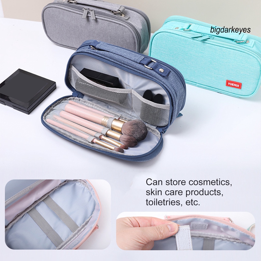 Túi Đựng Bút Chì Bằng Vải Bạt Sức Chứa Lớn Với Tay Cầm Dễ Mang Theo Cho Trường Học