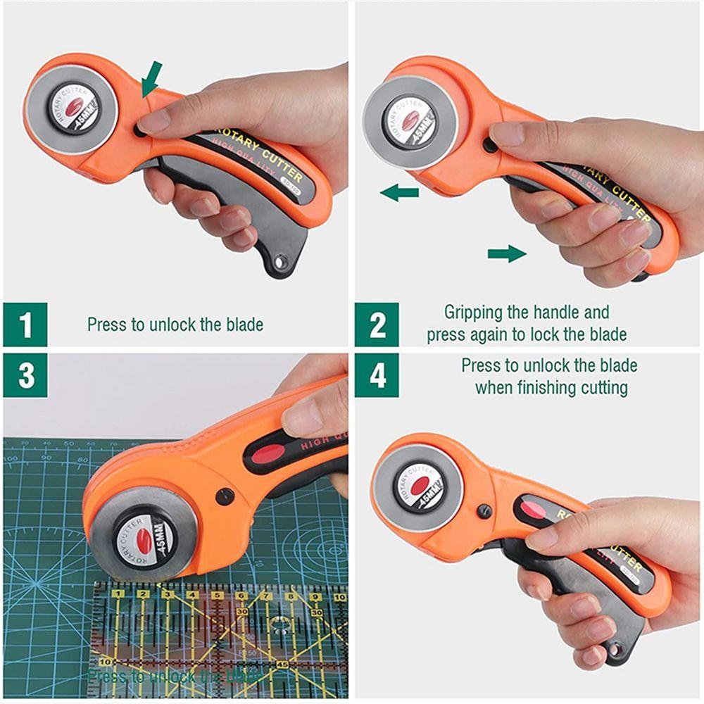 LILYES Dụng Cụ Cắt Vải Da Dạng Xoay Chuyên Nghiệp DIY