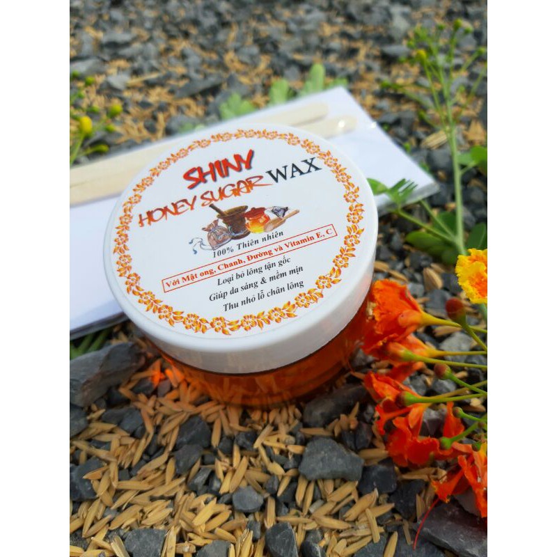 Wax lông mật ong SHINY handmade 250g_ tặng kèm dụng cụ wax