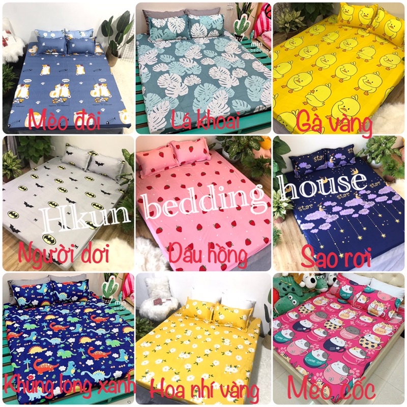 [Free ship-Xả hàng]Ga trải giường 1m 1m2 1m4 1m5 1m6 1m8 cotton poly-kẻ bàn cờ | BigBuy360 - bigbuy360.vn