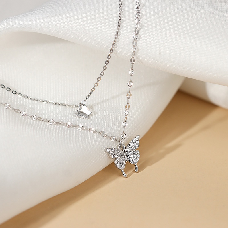 Vòng cổ mặt đính đá zircon thời trang ngọt ngào dành cho nữ