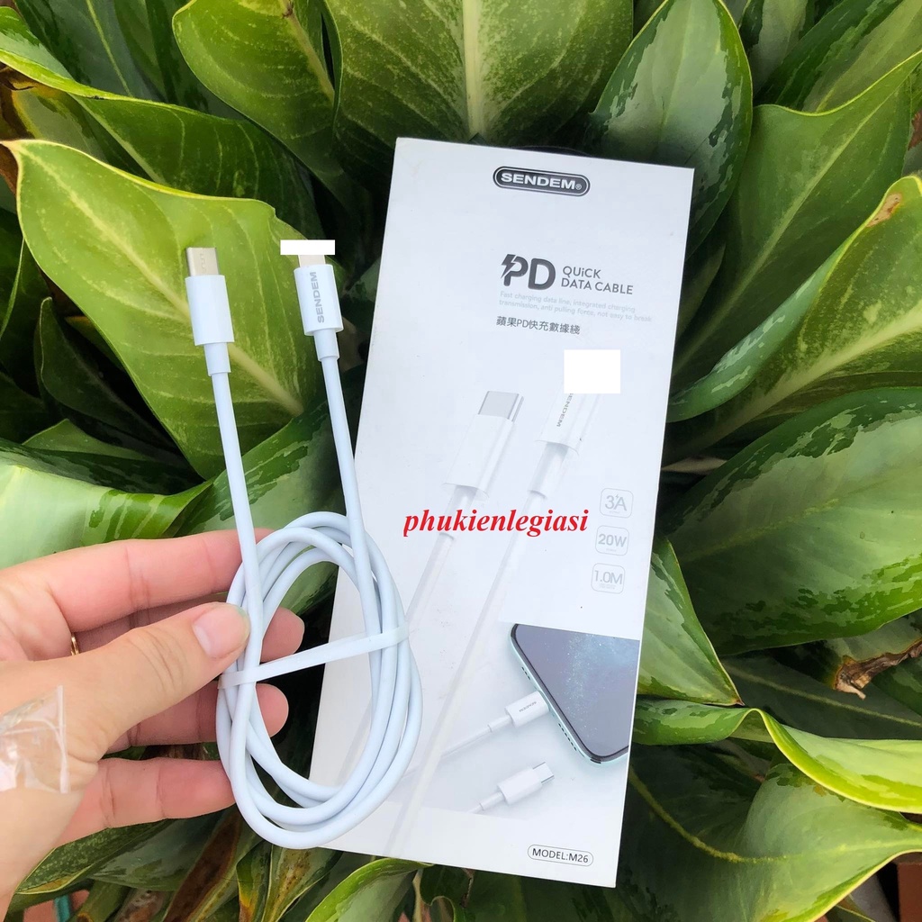 Cáp sạc PD C to Ainiing Sendem M26 20W