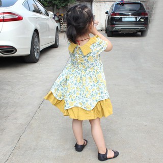 Váy hoa vàng( HÀNG SALE KO ĐỔI TRẢ)