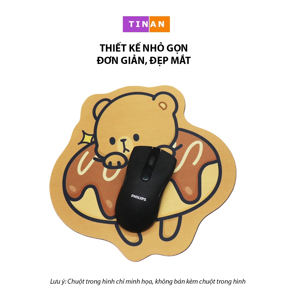 Miếng Lót Chuột Vải Nhiều Hình Đẹp, Đế Cao Su Chống Trượt, Mousepad Mềm Dày (Hình Tự Chụp)