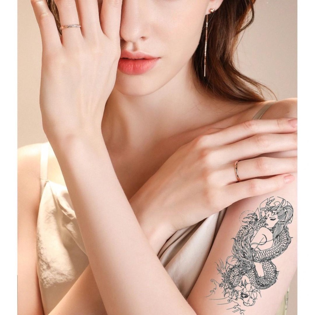 【SIYA Magic Tattoo】Hình Xăm Dán Tạm Thời 15 Ngày Chống Nước 15*11cm