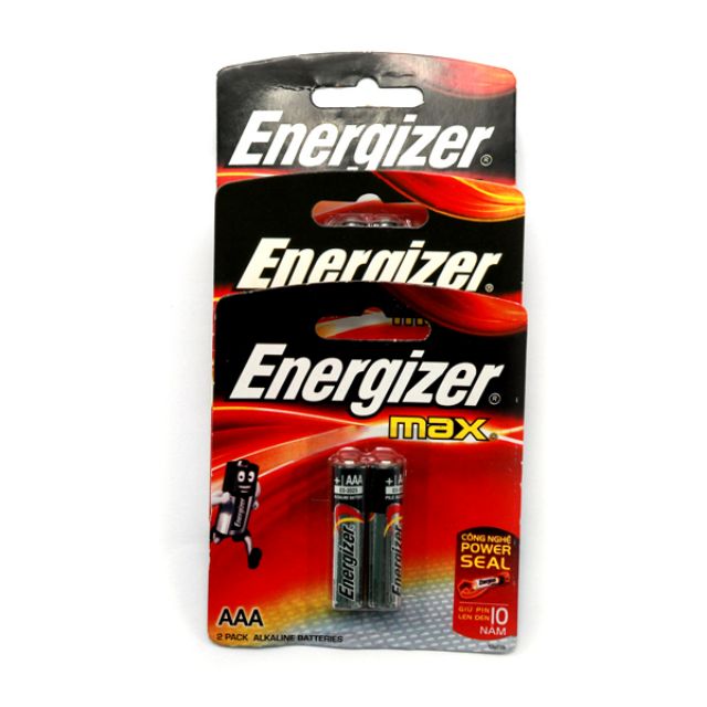 Vỉ 2 Viên Pin AAA ENERGIZER MAX Chính Hãng