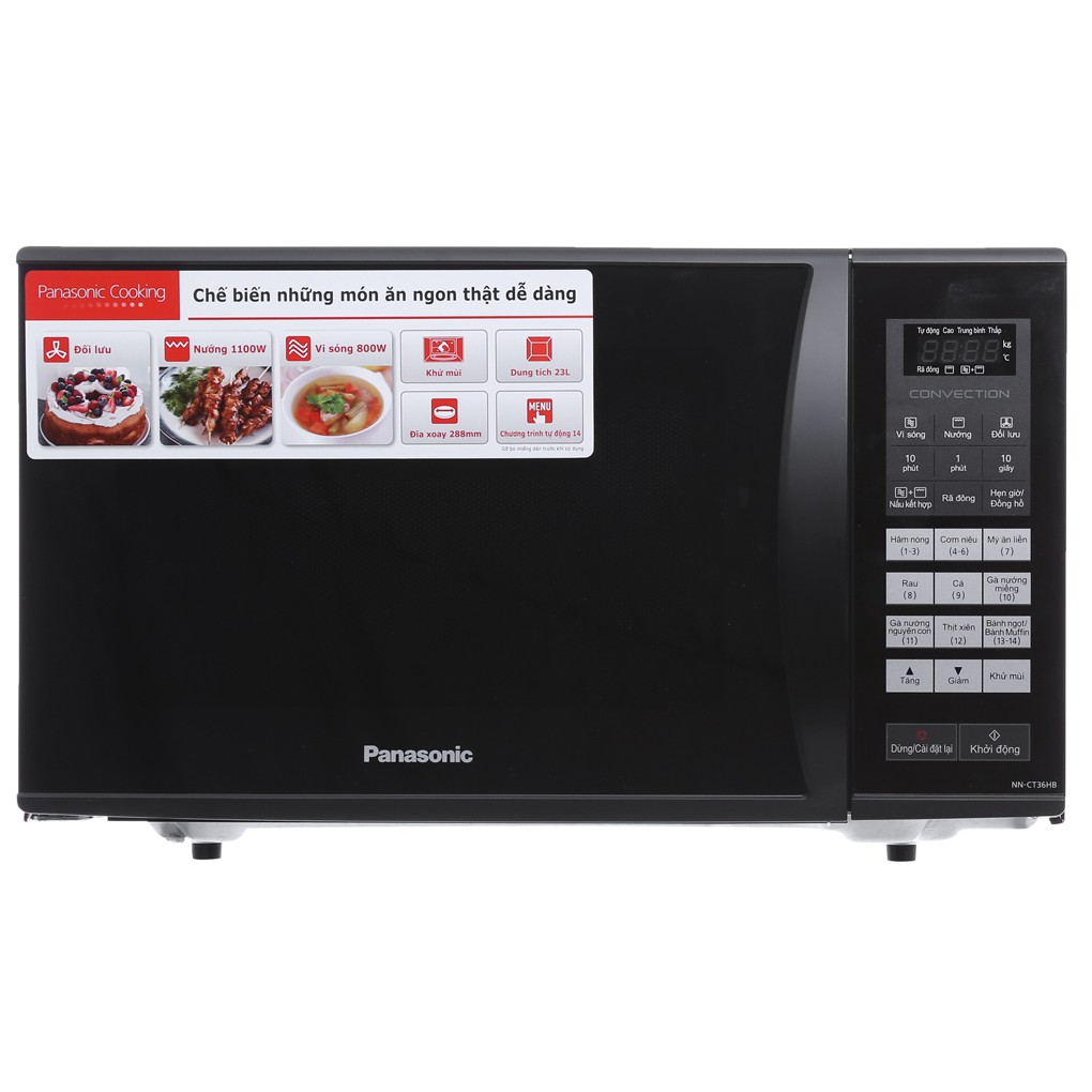 Lò vi sóng Panasonic NN-CT36HBYUE (điện tử- 23L)