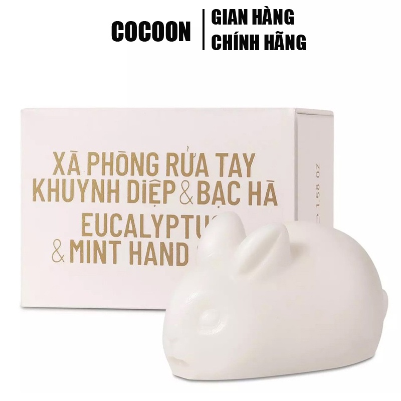 Xà phòng rửa tay khuynh diệp và bạc hà Cocoon Garin 45g hình thỏ