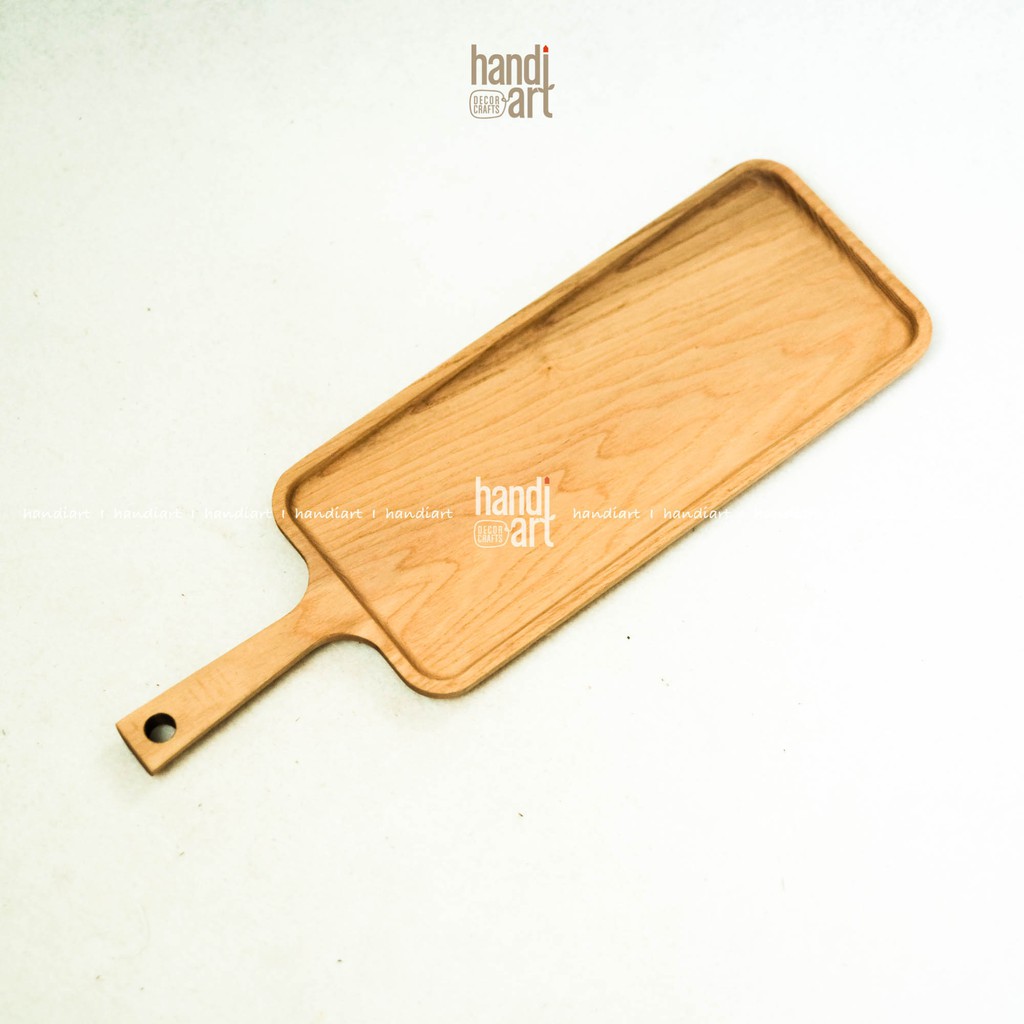 Khay gỗ dài tay cầm - Phụ kiện trang trí -  Long-handled wooden tray