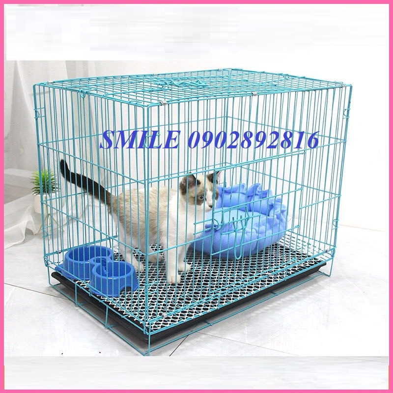 [GẤP GỌN] Chuồng Thú Cưng Gấp Gọn, Chuồng Chó Mèo Sơn Tĩnh Điện Nhiều Size Tiện Lợi
