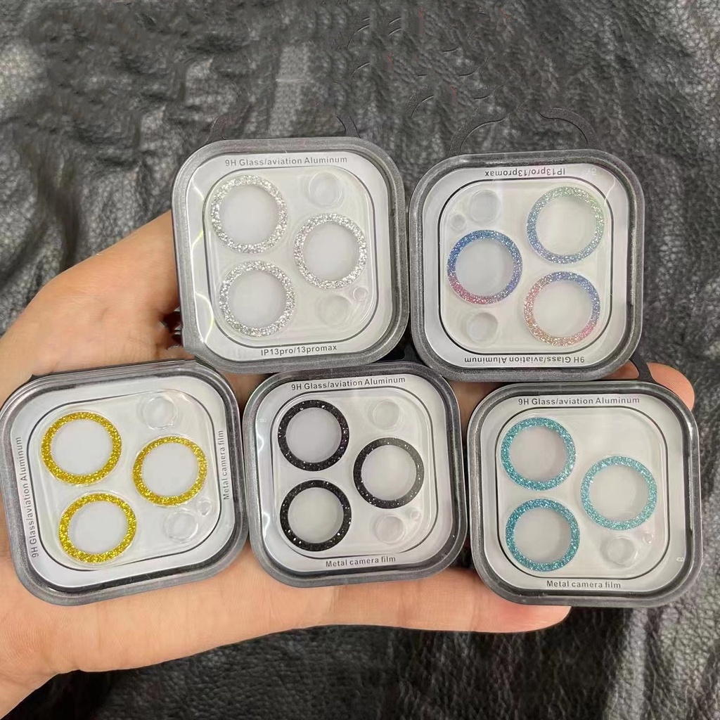 Kính Cường Lực 3D Bảo Vệ Ống Kính Máy Ảnh Cho iPhone 13 12 11 Pro Max 13mini 12mini