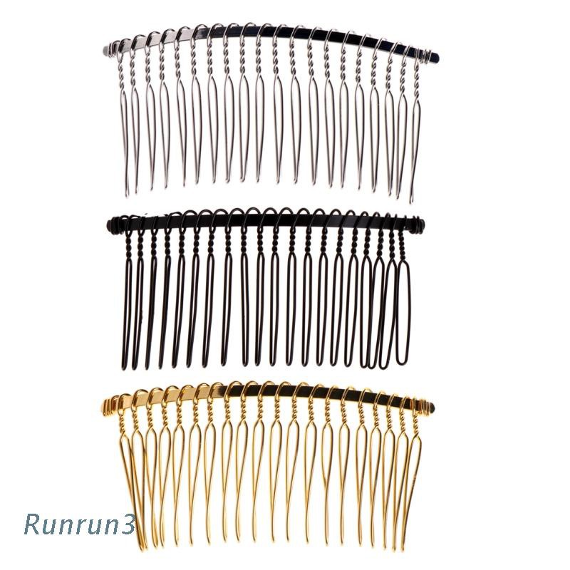 Lược cài tóc 20 răng bằng kim loại trang trí cho cô dâu