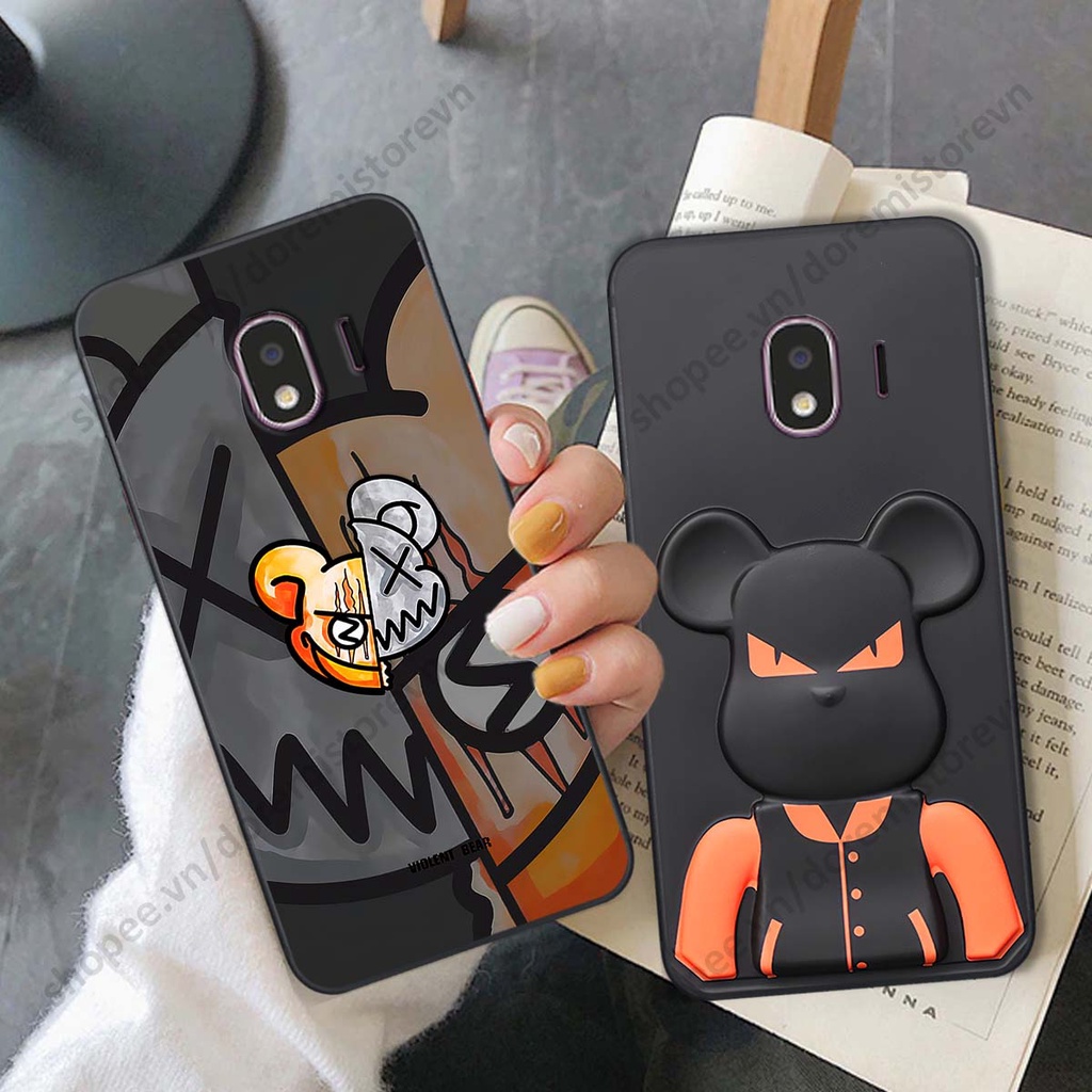 Ốp lưng Samsung J4 2018 hình kaws, kith, bear brick nổi 3D phong cách độc đáo