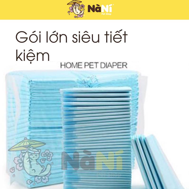 Bịch Tã lót Bỉm cho chó mèo 40-100 miếng siêu tiết kiệm, huấn luyện đi vệ sinh vào khay, chuồng dễ dàng - Nanipetshop