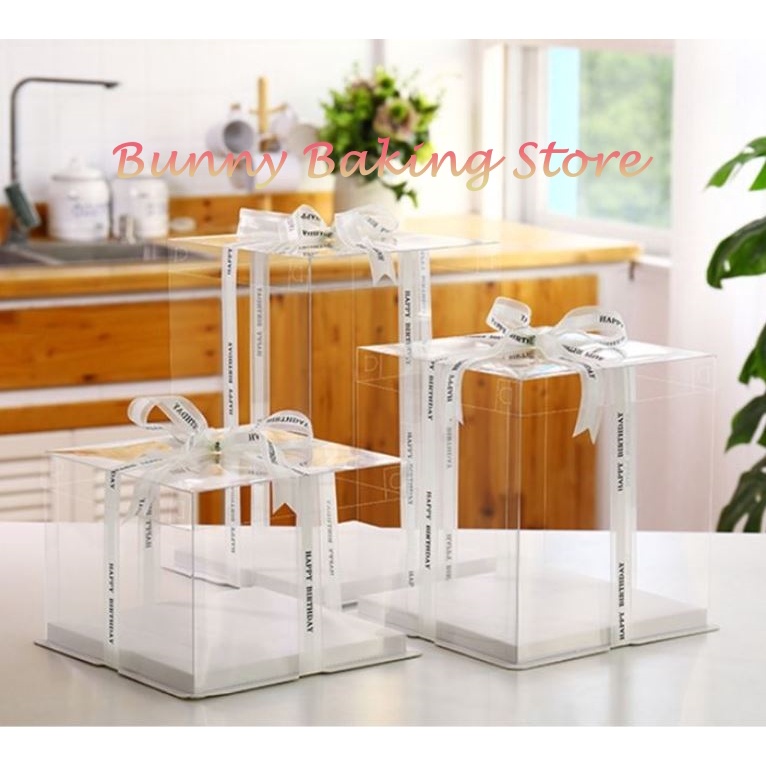 Hộp mica trong đựng bánh gato, bánh kem cao cấp