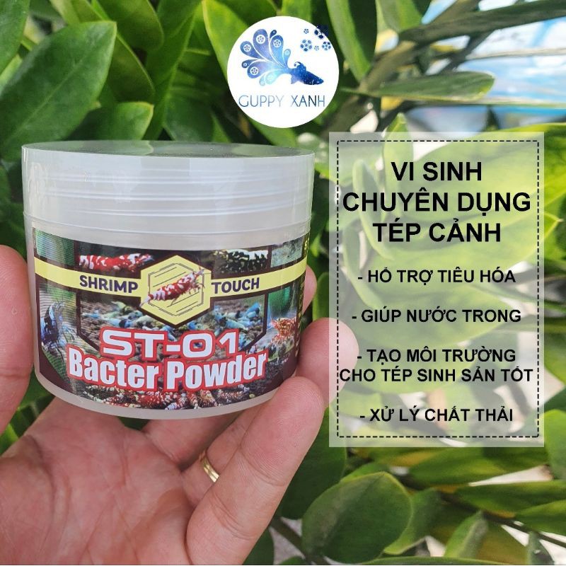 Vi sinh nuôi tép cảnh ST01 - cá cảnh hũ 25gr (Bacter powder ST-01)