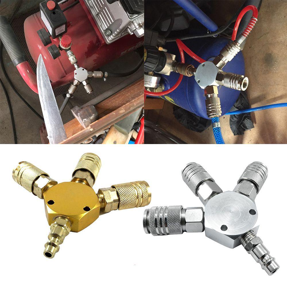 Đầu Nối Nhanh Khí Nén 3 Chiều 1 / 4 ''
