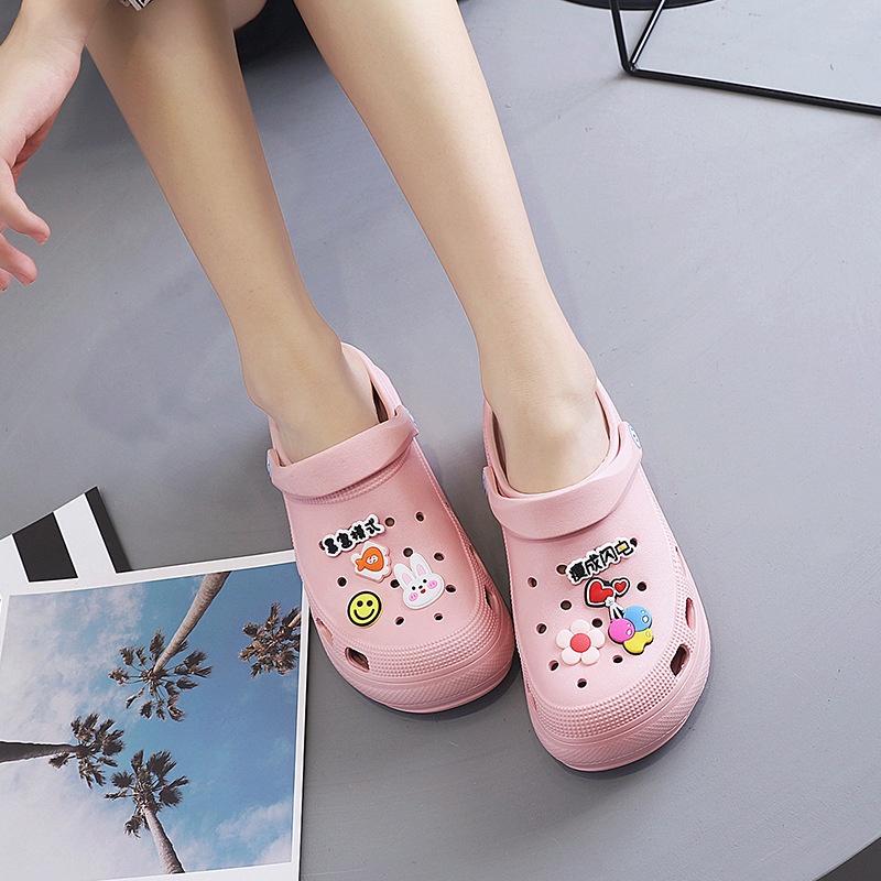 Xăng đan Cao 6cm Mũi To Thoải Mái Nhiều Màu Sắc Dễ Thương Cho Nữ