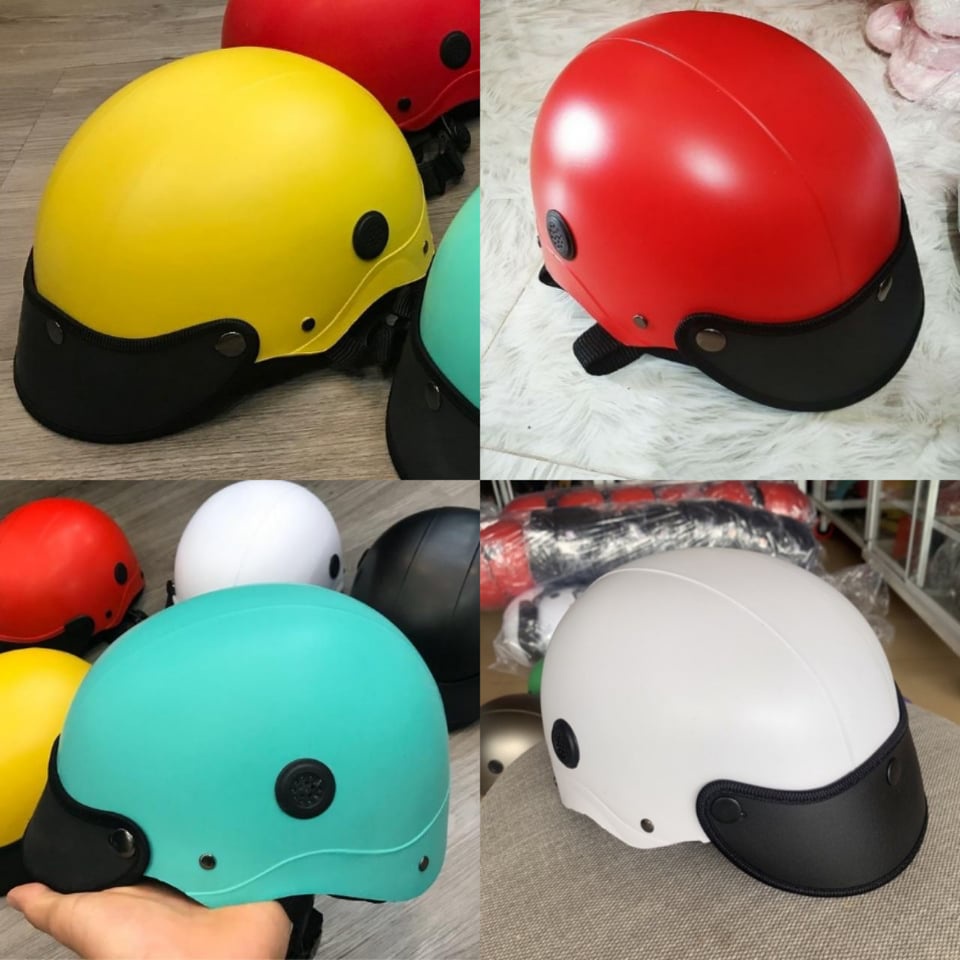 Siêu sale nón bảo hiểm sơn in hình khủng long con có lỗ thông hơi