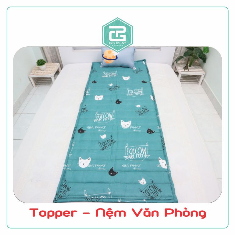 Nệm văn phòng cuộn, Topper nệm, nệm trải sàn Cotton