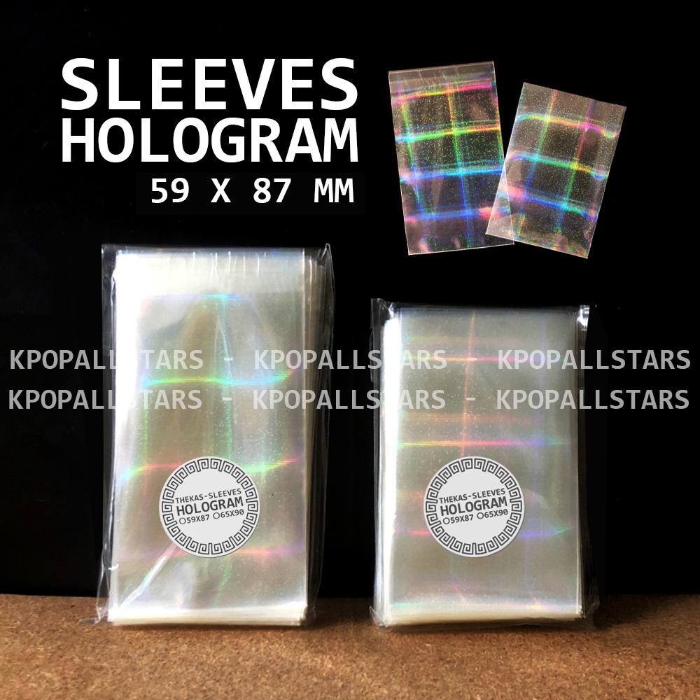 Xấp 10-50 bọc bài Sleeves Card hologram 5 hiệu ứng hologram bảo vệ card