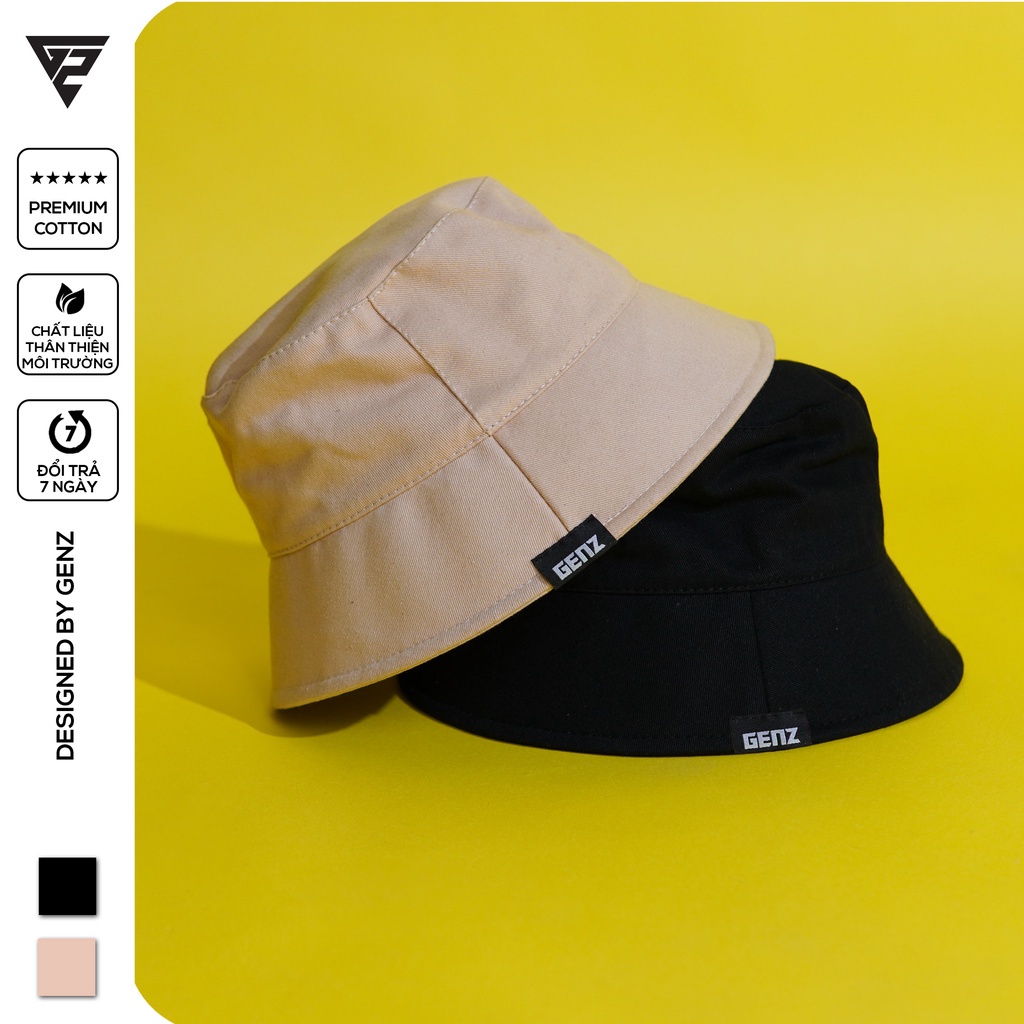 Nón bucket vành cụp GENZ trơn nhiều màu phong cách Ulzzang Unisex ZA015 - HÀNG MỚI VỀ