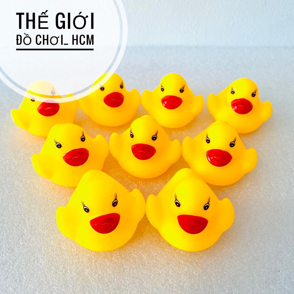 [BÓP KÊU CHIP CHIP] Đồ chơi túi 9 chú vịt thả hồ nước bóp kêu chip chip dành cho bé thích tắm biển thích khám phá 669-6T
