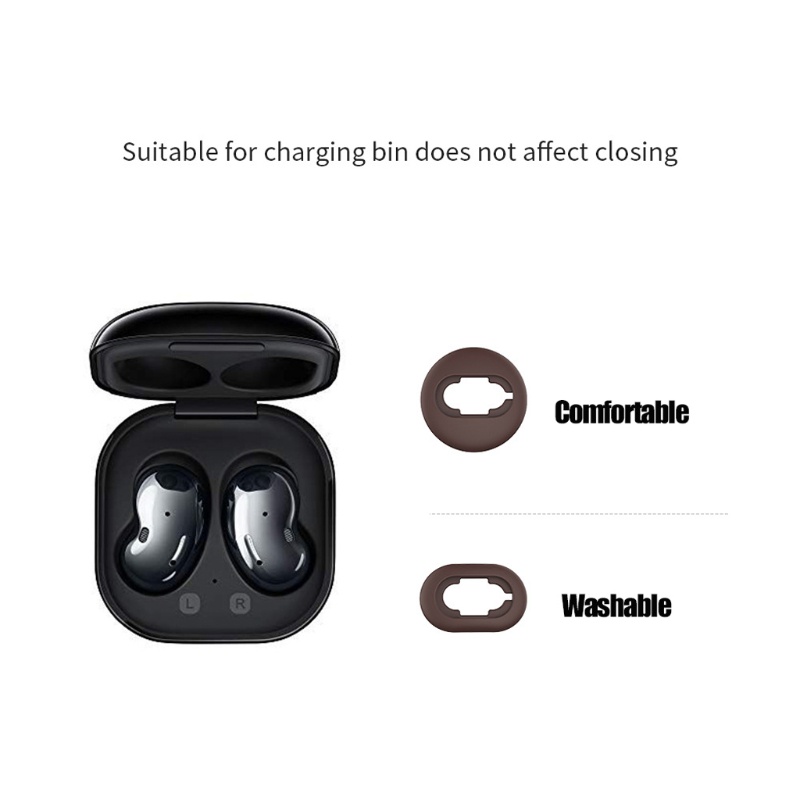 Nút bọc đầu tai nghe bằng silicon mềm cho S-AMSUNG -Galaxy Buds live
