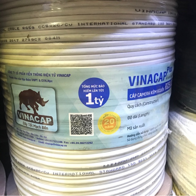 10m dây liền nguồn sino hoặc vinacap